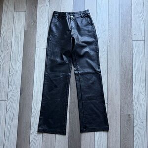 Princess Polly Black Straight Leg Jeans